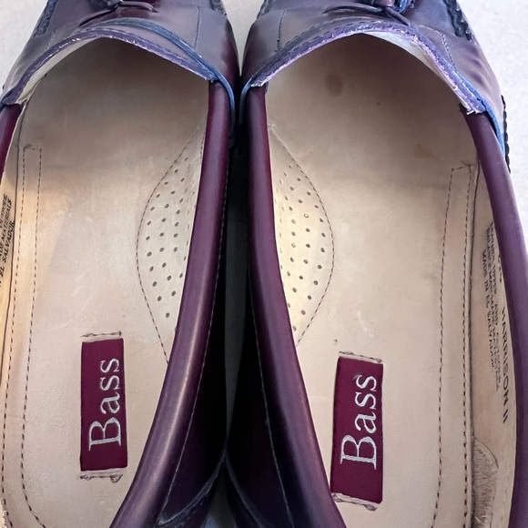 G.H Bass Burgundy Tassel Harrison II 1449 634 Penny Loafers Leather Men’s 10 - Picture 4 of 9